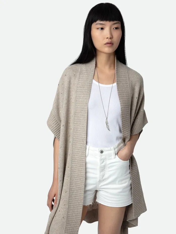 Women Zadig and Voltaire Sweaters and Cardigans Indiany Cashmere Cardigan Light Beige