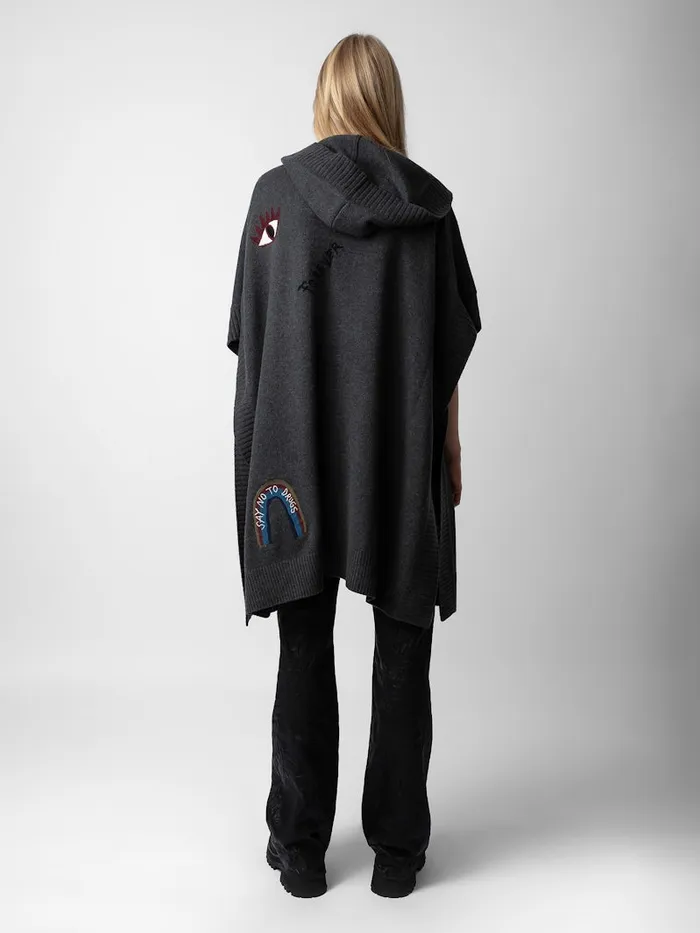Women Zadig and Voltaire Sweaters and Cardigans Inna Cashmere Cardigan Kaki Slate