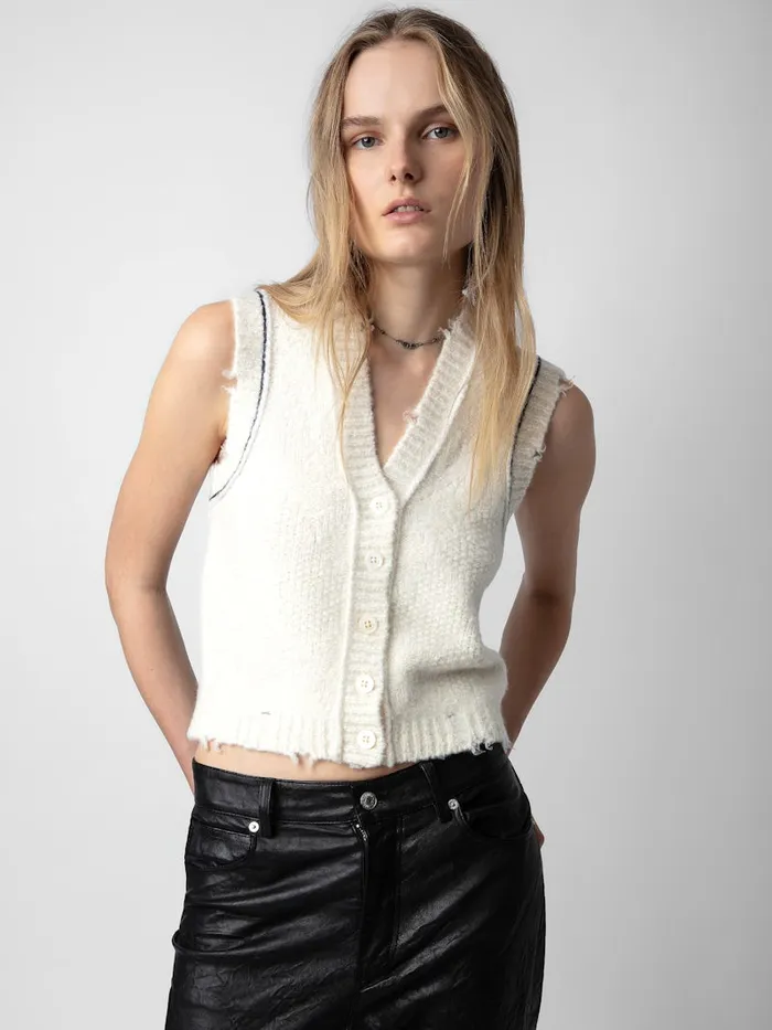 Women Zadig and Voltaire Sweaters and Cardigans Karry Cardigan Ecru