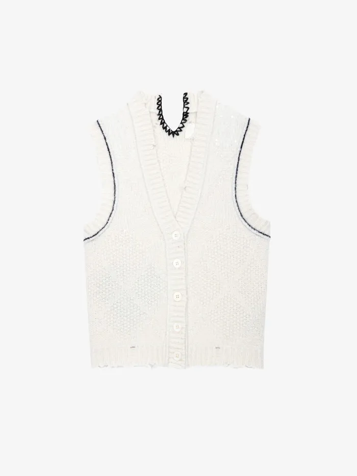 Women Zadig and Voltaire Sweaters and Cardigans Karry Cardigan Ecru