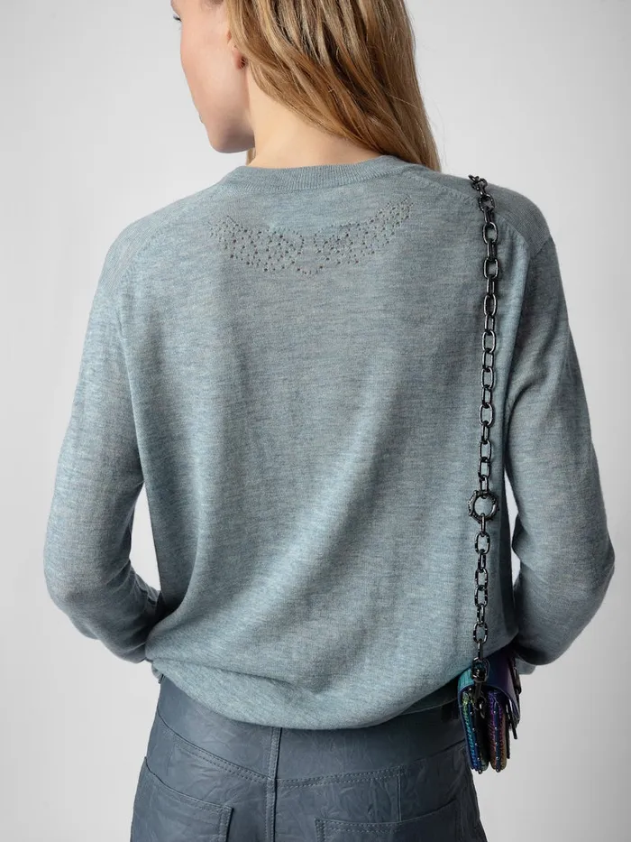 Women Zadig and Voltaire Sweaters and Cardigans Life Cashmere Sweater Nuage