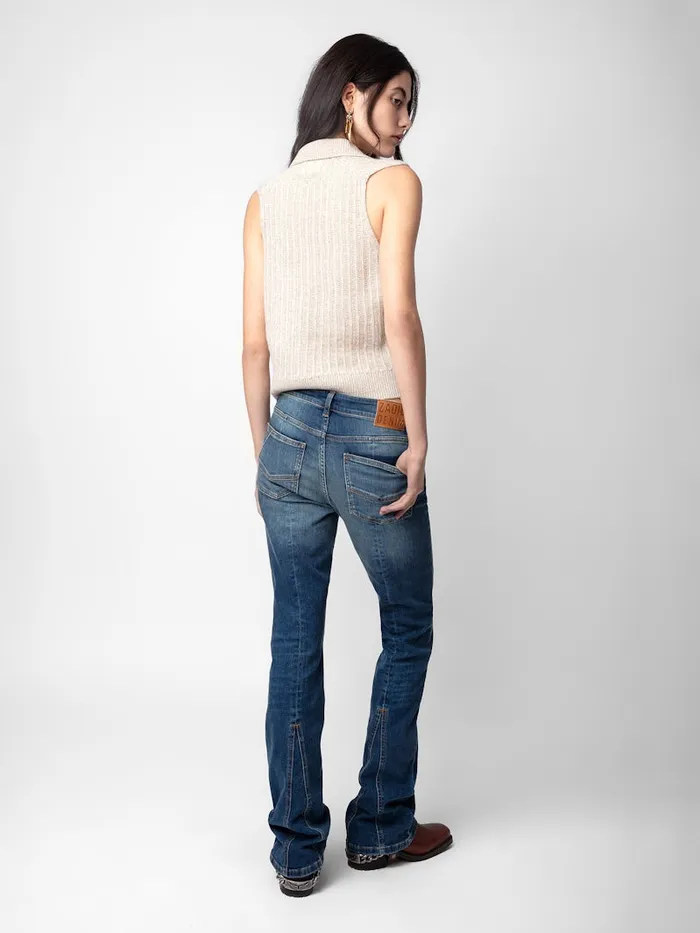 Women Zadig and Voltaire Sweaters and Cardigans Lunny Sweater Ecru