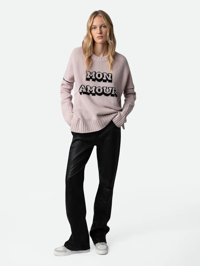 Women Zadig and Voltaire Sweaters and Cardigans Malta Mon Amour Sweater Primrose Women Zadig and Voltaire Sweaters and Cardigans Malta Mon Amour Sweater Primrose