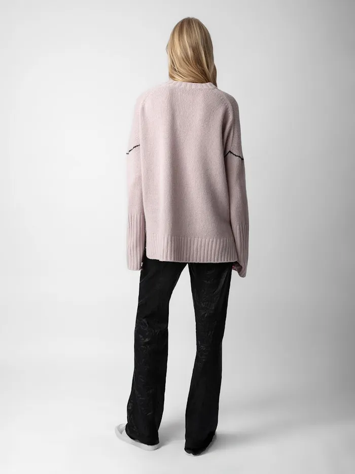 Women Zadig and Voltaire Sweaters and Cardigans Malta Mon Amour Sweater Primrose