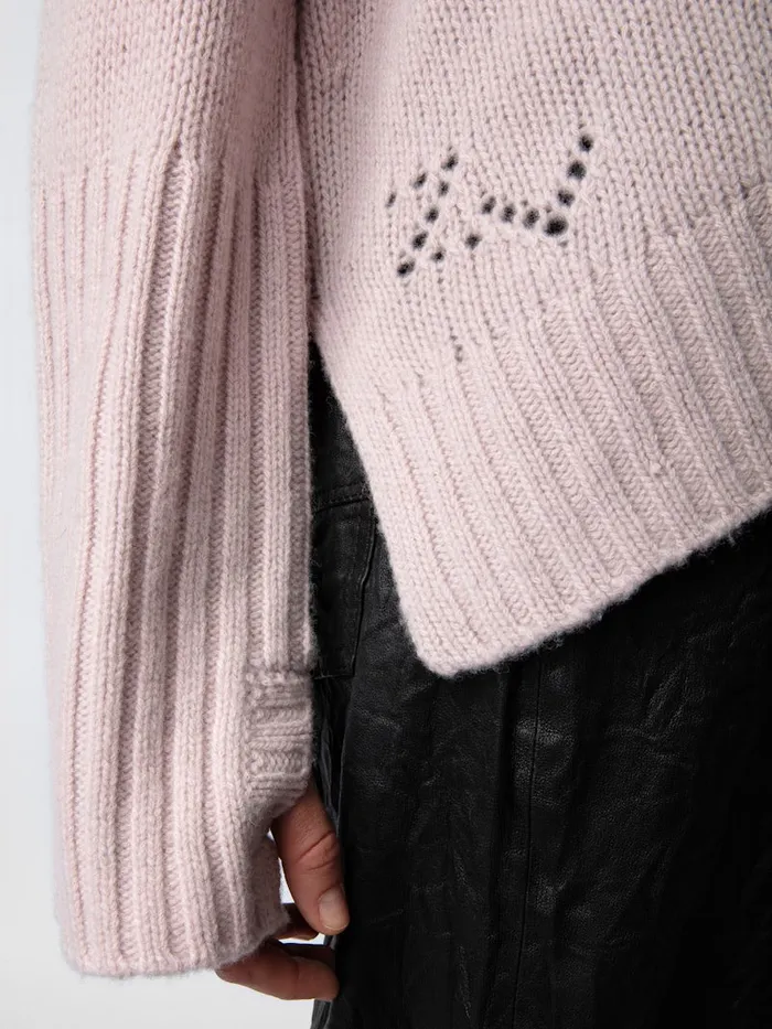 Women Zadig and Voltaire Sweaters and Cardigans Malta Mon Amour Sweater Primrose