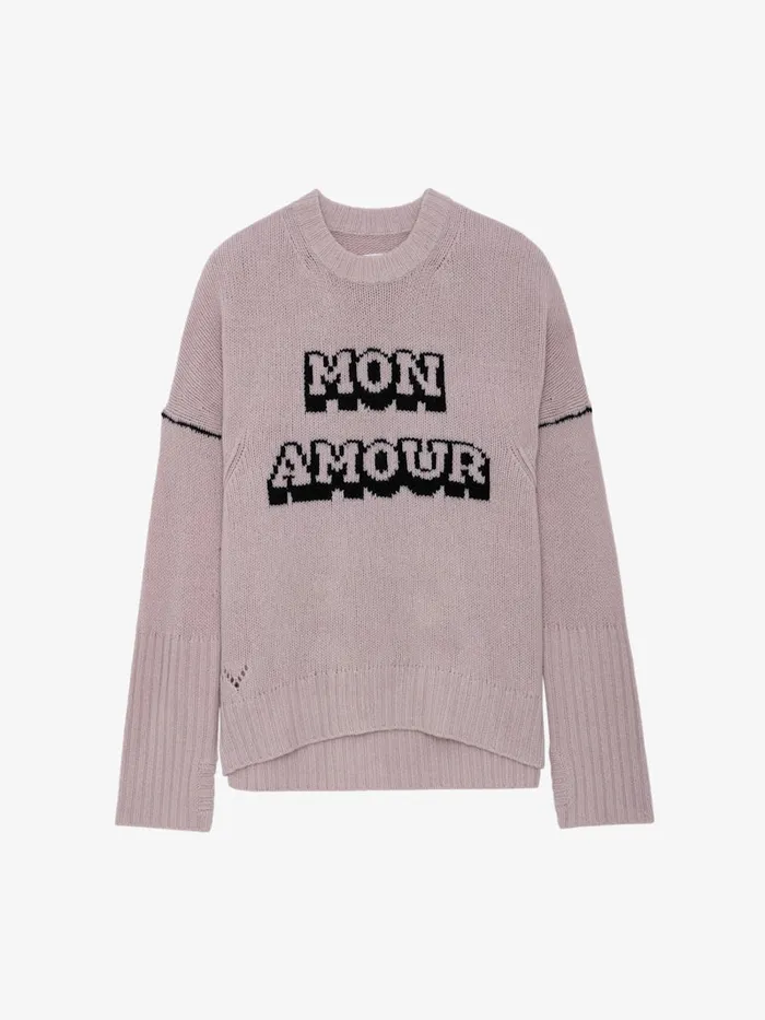 Women Zadig and Voltaire Sweaters and Cardigans Malta Mon Amour Sweater Primrose