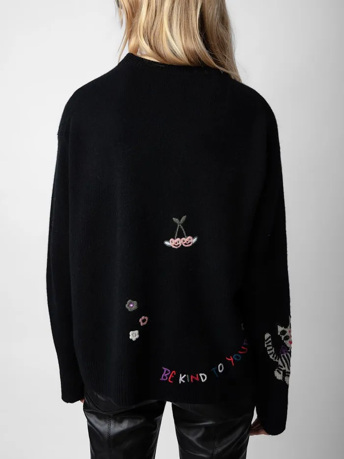 Women Zadig and Voltaire Sweaters and Cardigans Markus Cashmere Sweater Black