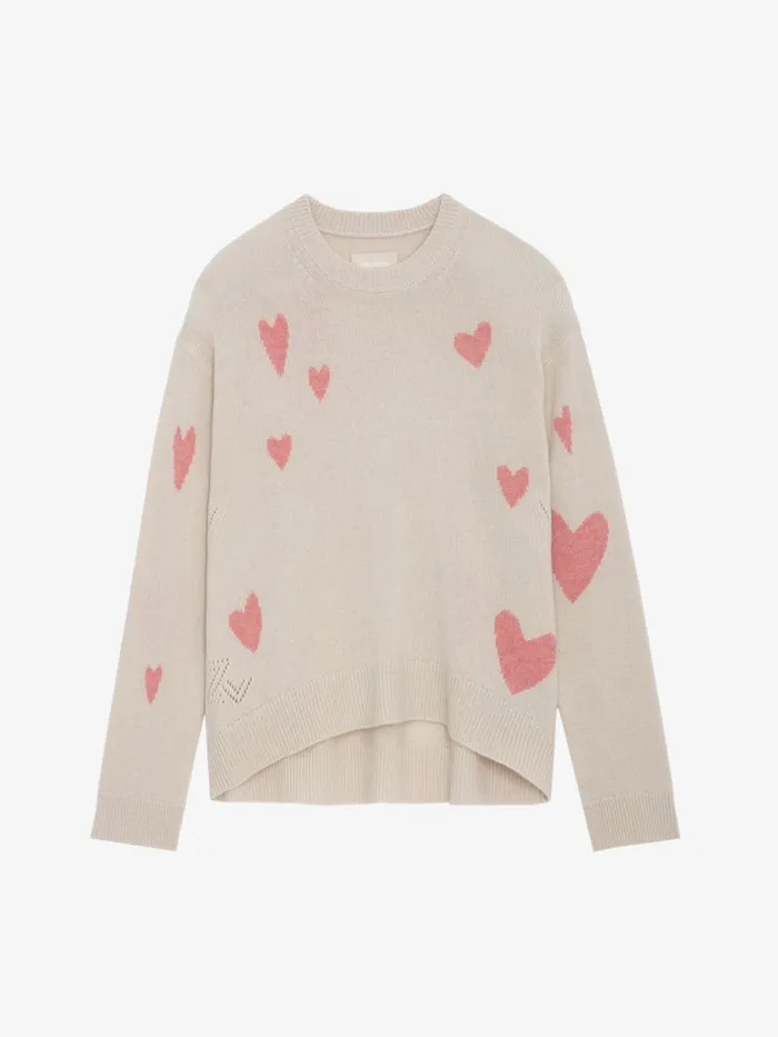 Women Zadig and Voltaire Sweaters and Cardigans Markus Heart Cashmere Sweater Judo
