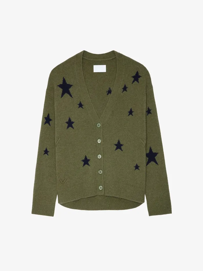 Women Zadig and Voltaire Sweaters and Cardigans Mirka Cardigan Dark Olive