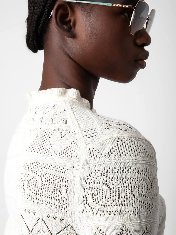 Women Zadig and Voltaire Sweaters and Cardigans Taho Sweater Ecru