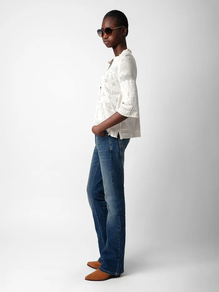 Women Zadig and Voltaire Sweaters and Cardigans Taho Sweater Ecru