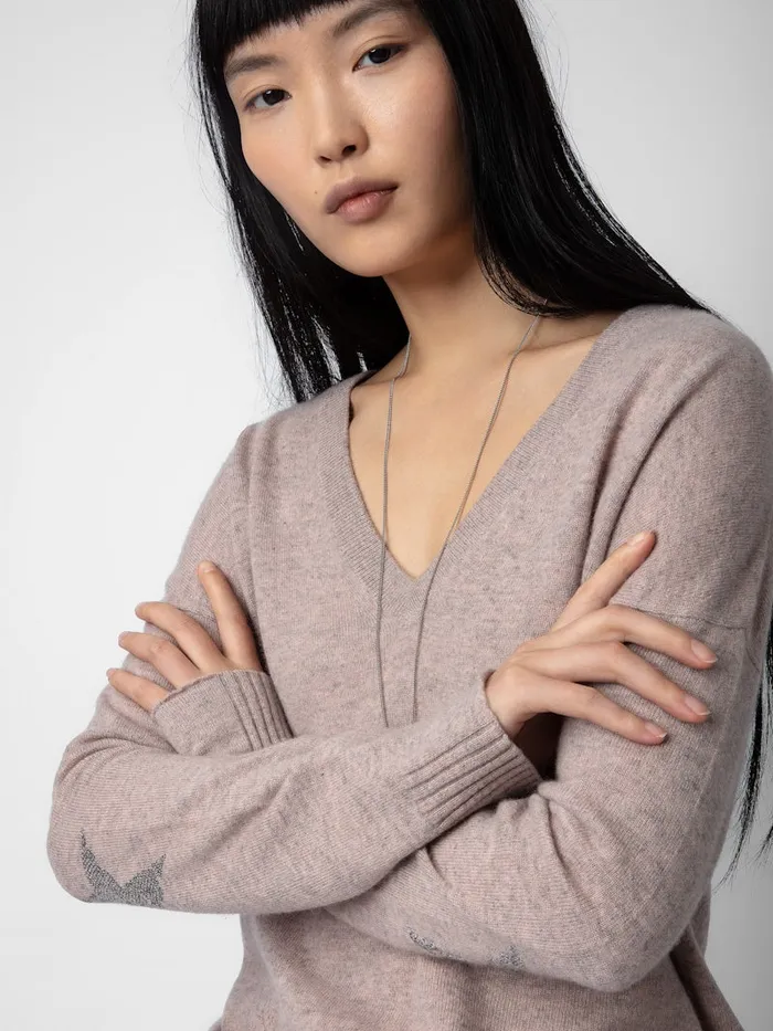 Women Zadig and Voltaire Sweaters and Cardigans Vivi Cashmere Sweater Primrose