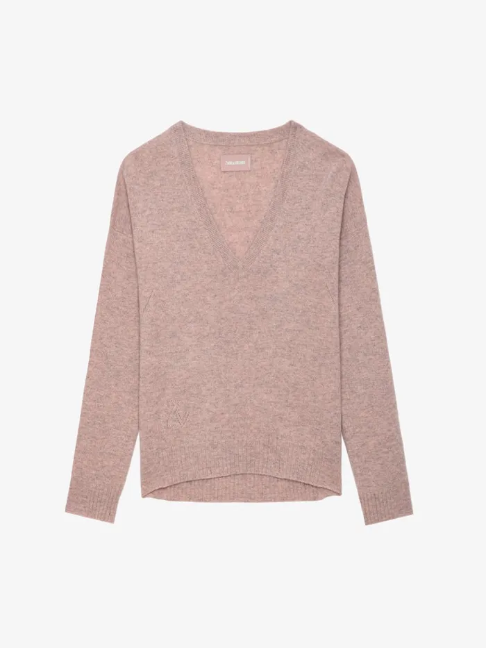 Women Zadig and Voltaire Sweaters and Cardigans Vivi Cashmere Sweater Primrose