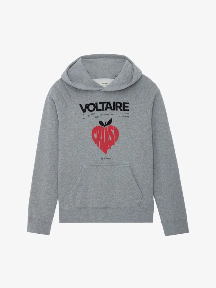 Women Zadig and Voltaire Sweatshirts Avata Concert Crush Hoodie Gris Moyen
