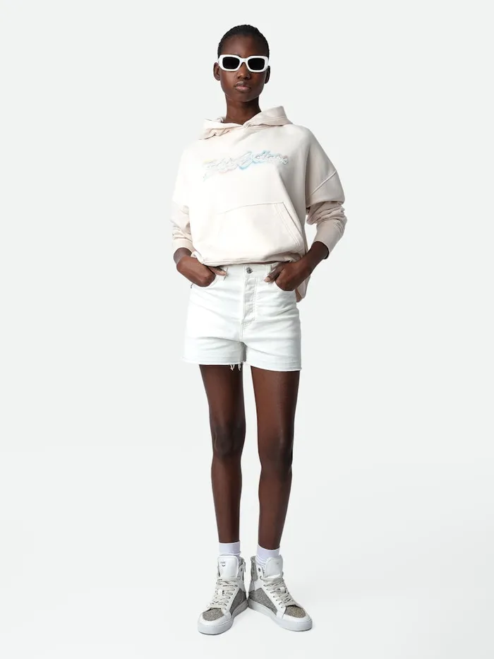 Women Zadig and Voltaire Sweatshirts Mia Gimme Love Sweatshirt Petale