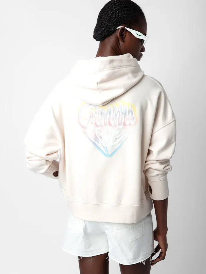 Women Zadig and Voltaire Sweatshirts Mia Gimme Love Sweatshirt Petale