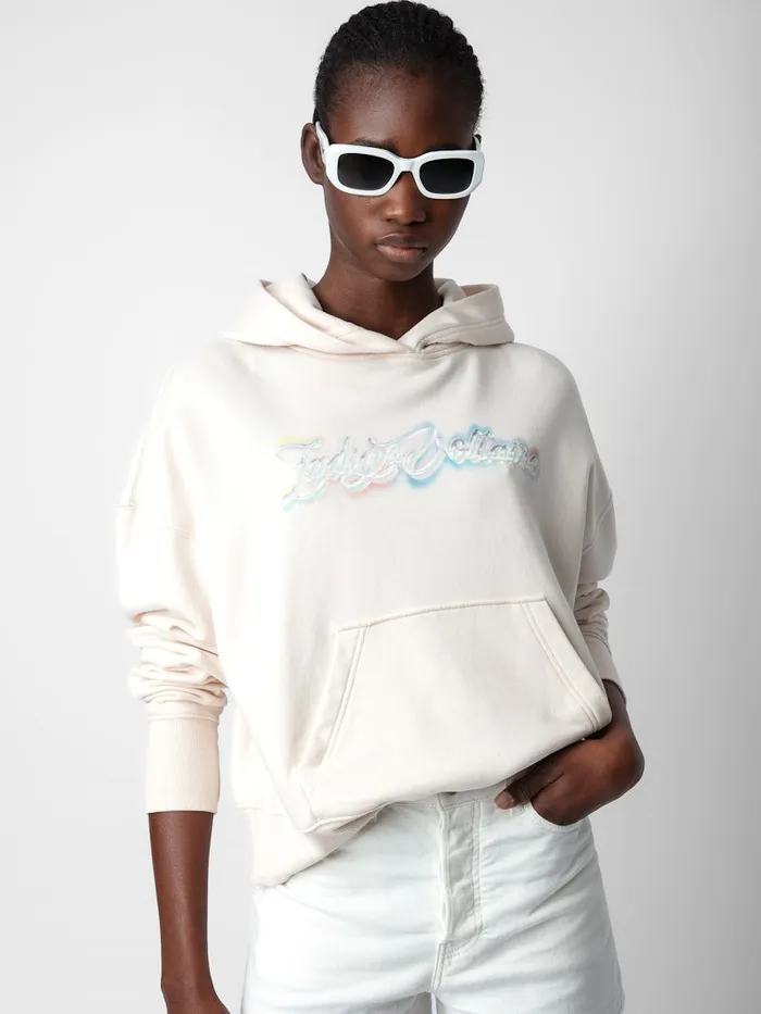 Women Zadig and Voltaire Sweatshirts Mia Gimme Love Sweatshirt Petale