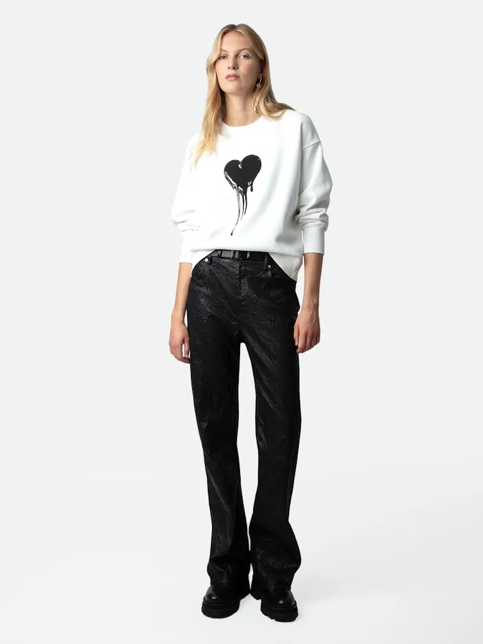 Women Zadig and Voltaire Sweatshirts Oscar Heart Sweatshirt Judo