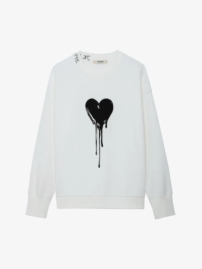 Women Zadig and Voltaire Sweatshirts Oscar Heart Sweatshirt Judo