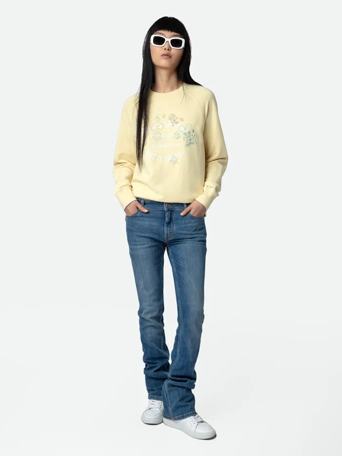 Women Zadig and Voltaire Sweatshirts Upper Insignia Sweatshirt Shea