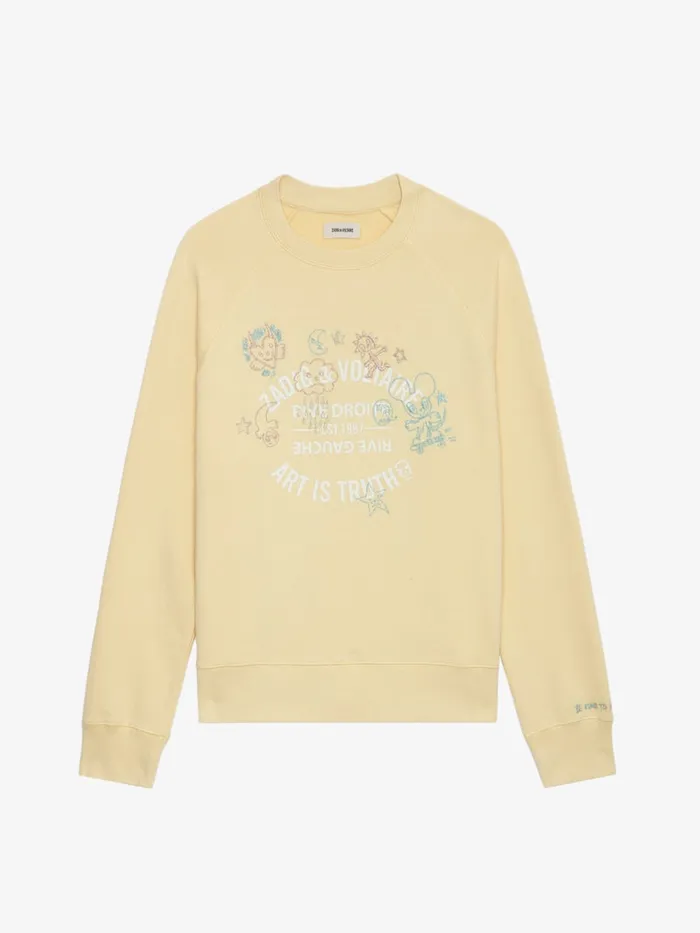 Women Zadig and Voltaire Sweatshirts Upper Insignia Sweatshirt Shea