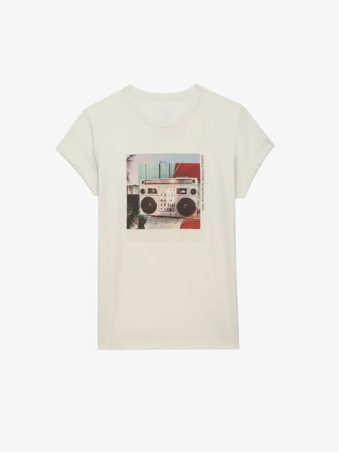 Women Zadig and Voltaire TShirts Anya Photoprint Tshirt Judo