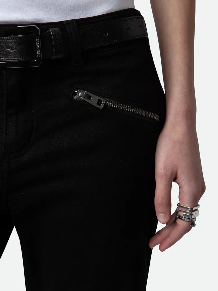 Women Zadig and Voltaire TShirts Ava Jeans Black