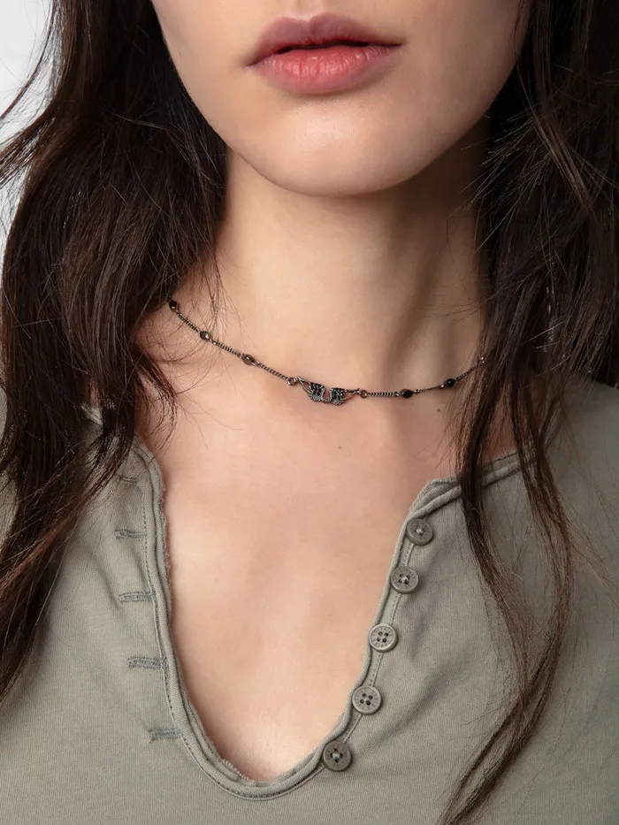 Women Zadig and Voltaire TShirts Insignia Henley Tshirt Trellis