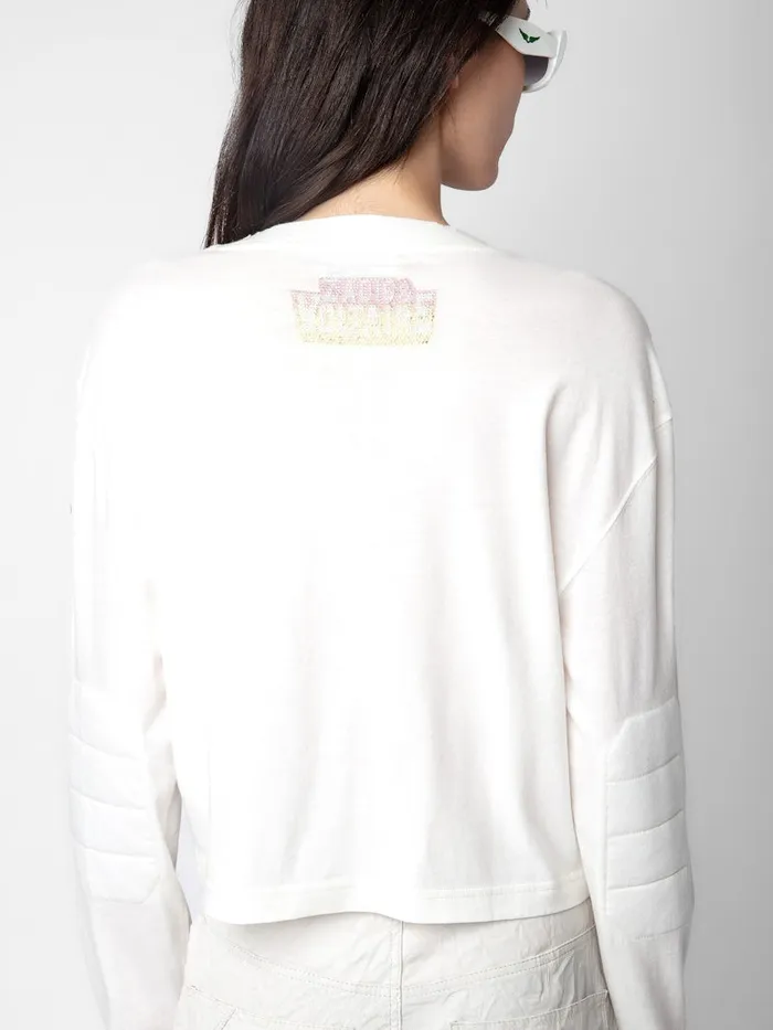 Women Zadig and Voltaire TShirts Iona Voltaire Diamant Tshirt Judo