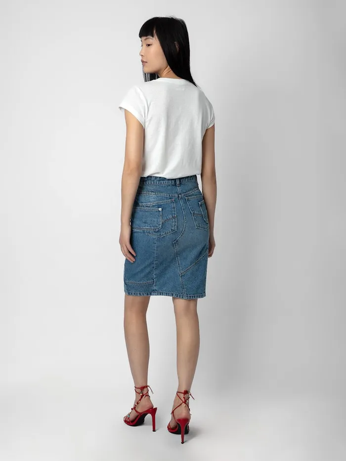 Women Zadig and Voltaire TShirts Skinny Photoprint Tshirt Judo