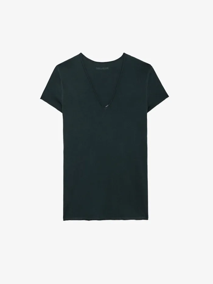 Women Zadig and Voltaire TShirts Story Fishnet Tshirt Nori