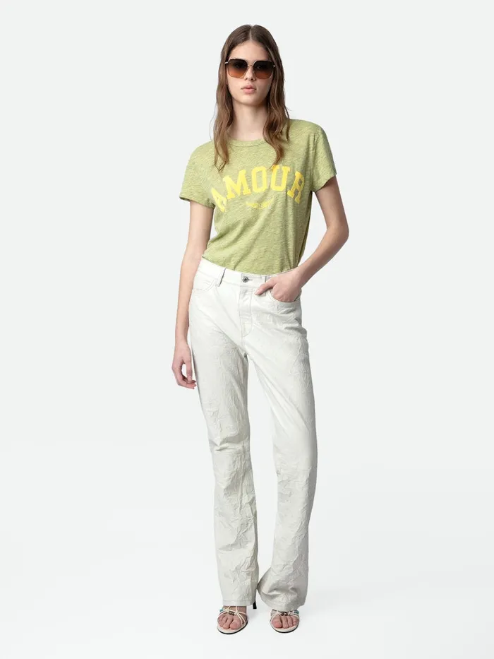 Women Zadig and Voltaire TShirts Walk Amour Tshirt Cedra