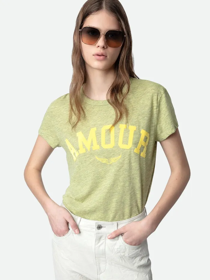 Women Zadig and Voltaire TShirts Walk Amour Tshirt Cedra