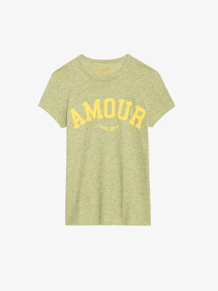 Women Zadig and Voltaire TShirts Walk Amour Tshirt Cedra