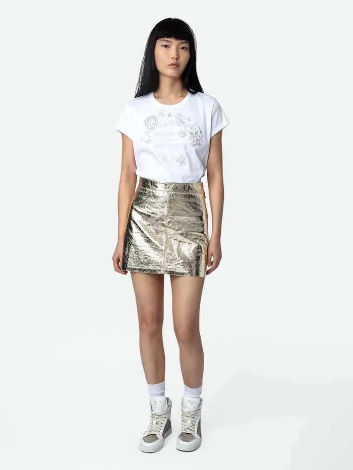 Women Zadig and Voltaire TShirts Woop Insignia Tshirt White