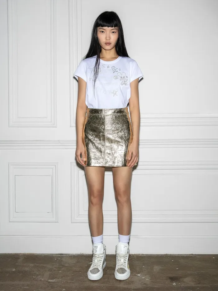 Women Zadig and Voltaire TShirts Woop Insignia Tshirt White