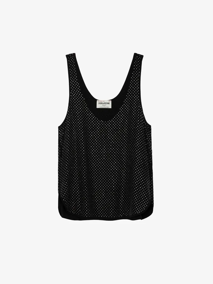 Women Zadig and Voltaire Tops and Shirts Carys Diamant Silk Top Black