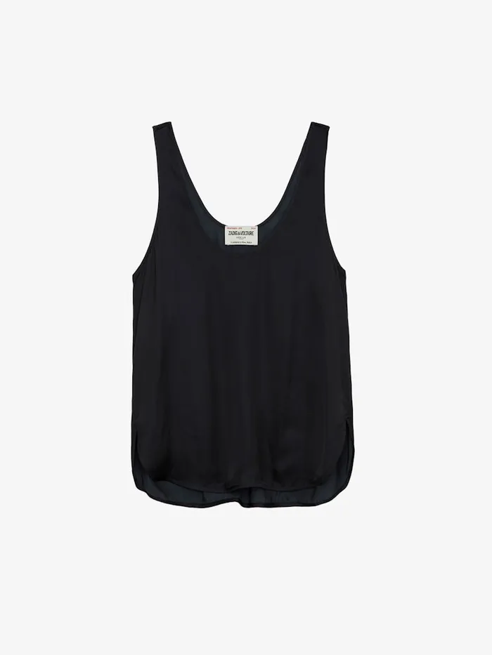 Women Zadig and Voltaire Tops and Shirts Carys Satin Top Black
