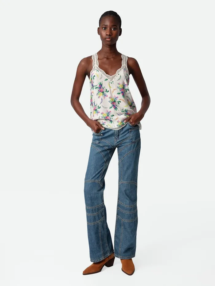 Women Zadig and Voltaire Tops and Shirts Chou Camisole Mastic