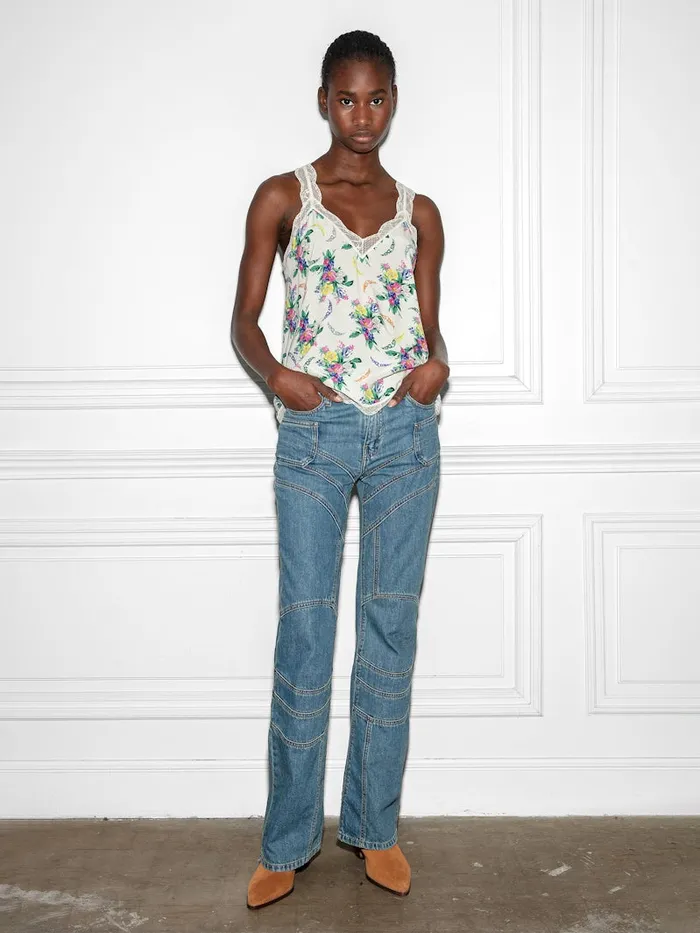 Women Zadig and Voltaire Tops and Shirts Chou Camisole Mastic