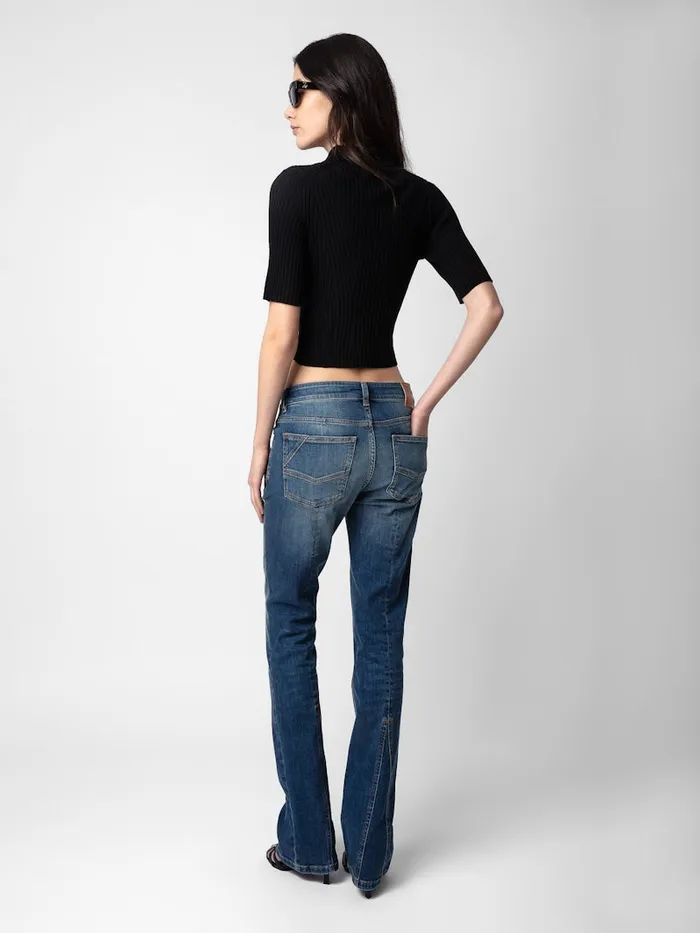 Women Zadig and Voltaire Tops and Shirts Lyam Top Black