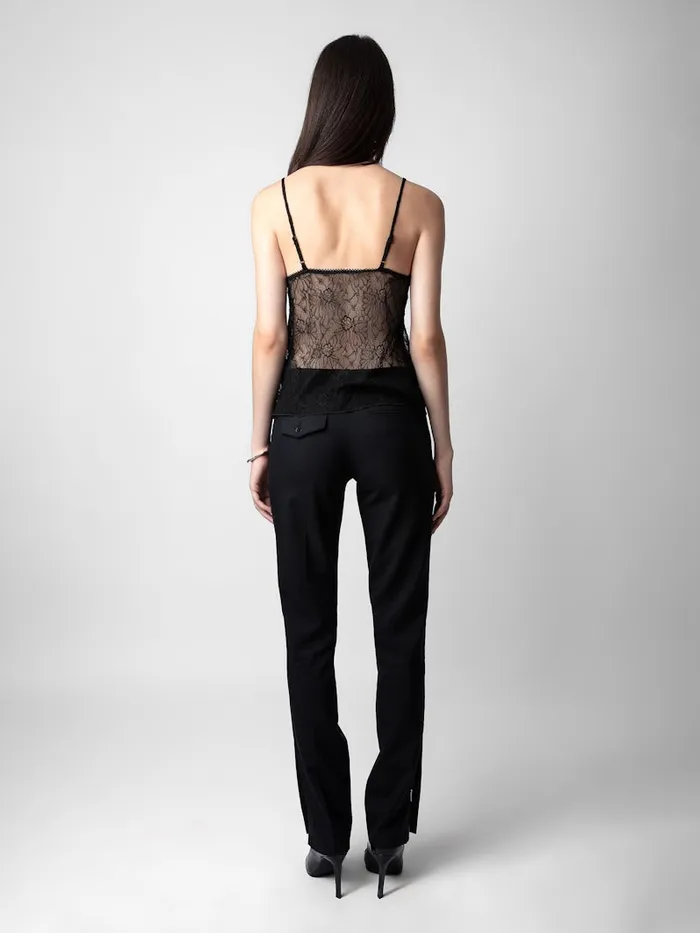 Women Zadig and Voltaire Tops and Shirts Lyzig Camisole Black