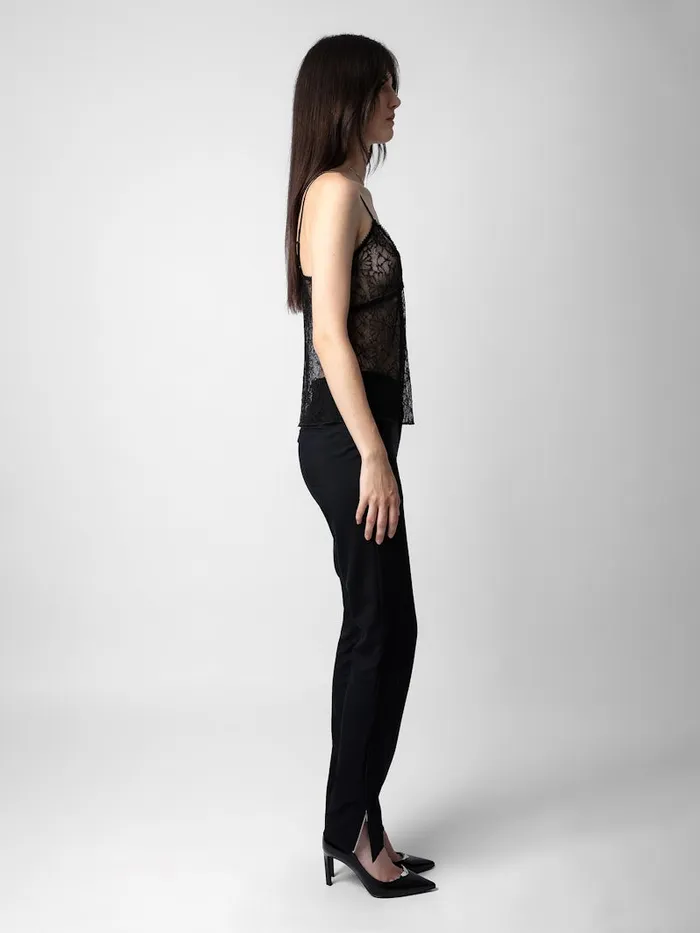 Women Zadig and Voltaire Tops and Shirts Lyzig Camisole Black