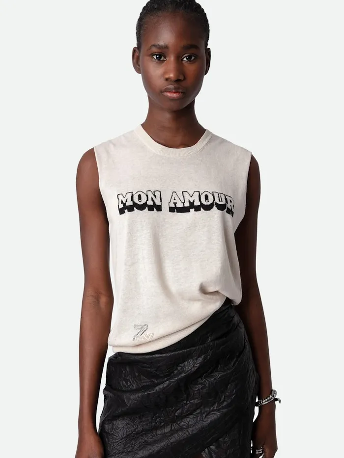 Women Zadig and Voltaire Tops and Shirts Nida Mon Amour Top Petale