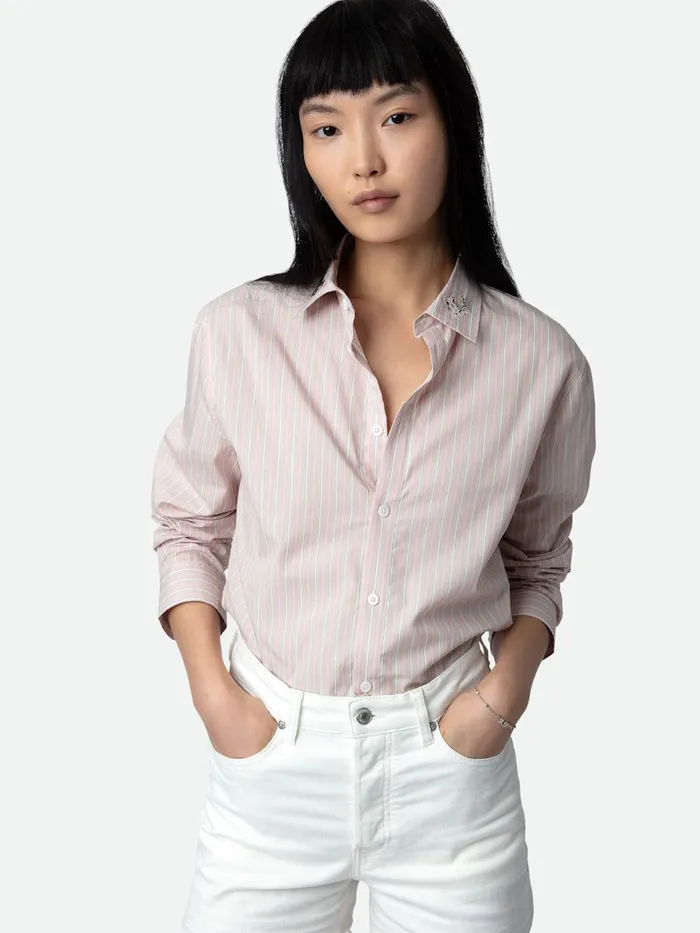 Women Zadig and Voltaire Tops and Shirts Sydna Shirt Primrose