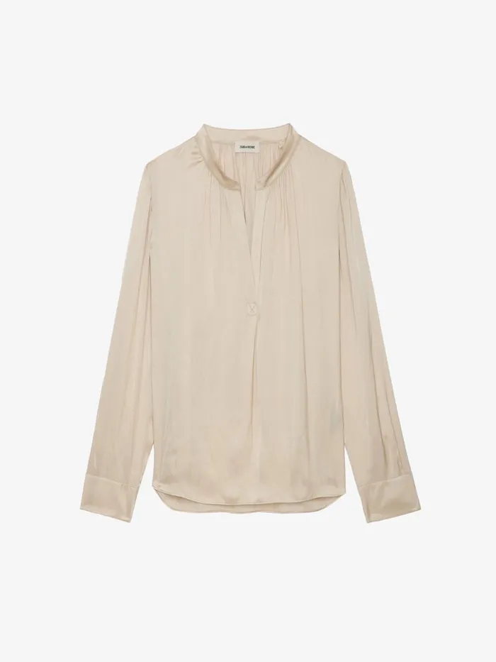 Women Zadig and Voltaire Tops and Shirts Tink Satin Blouse Scout
