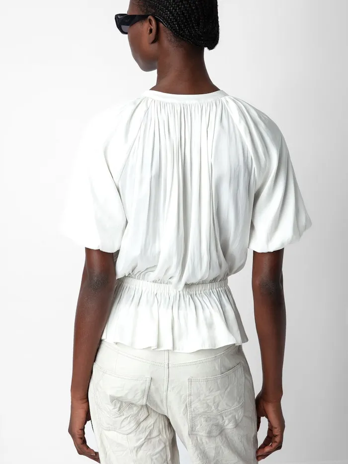 Women Zadig and Voltaire Tops and Shirts Tomina Satin Blouse Judo
