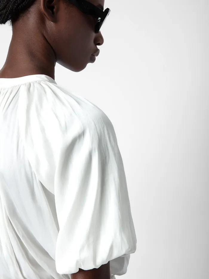 Women Zadig and Voltaire Tops and Shirts Tomina Satin Blouse Judo