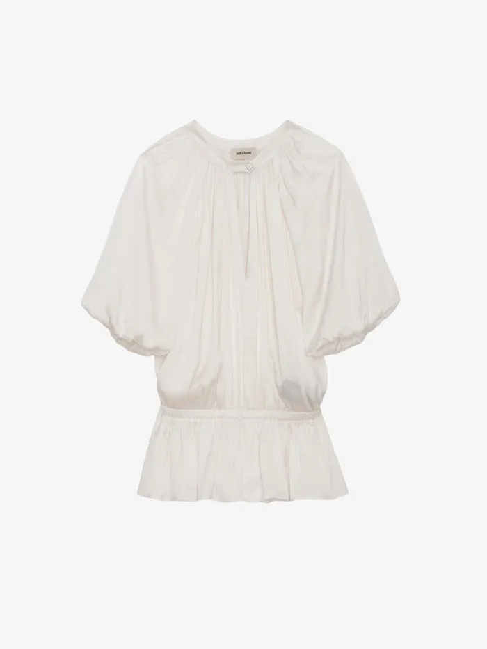 Women Zadig and Voltaire Tops and Shirts Tomina Satin Blouse Judo