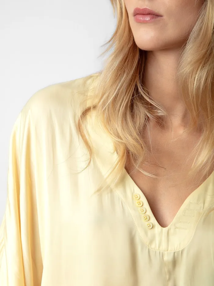 Women Zadig and Voltaire Tops and Shirts Tonastir Satin Blouse Shea